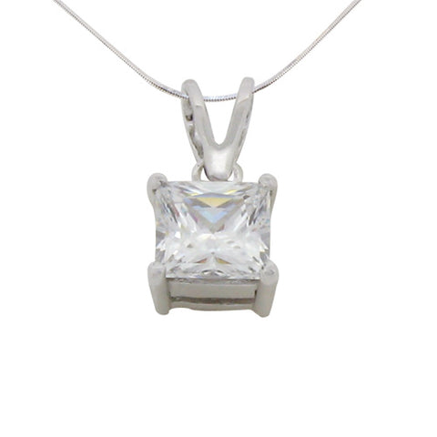 557-AG Pendant 2ct Princess