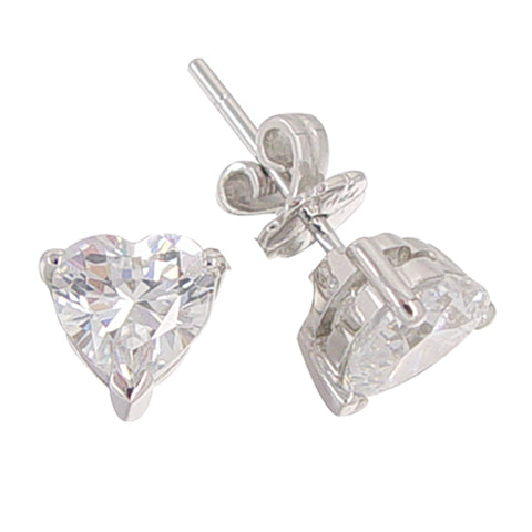 140-AG Earrings 2ct Heart