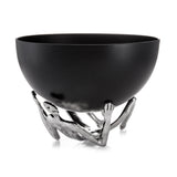 SALAD BOWL - man base & silver bowl